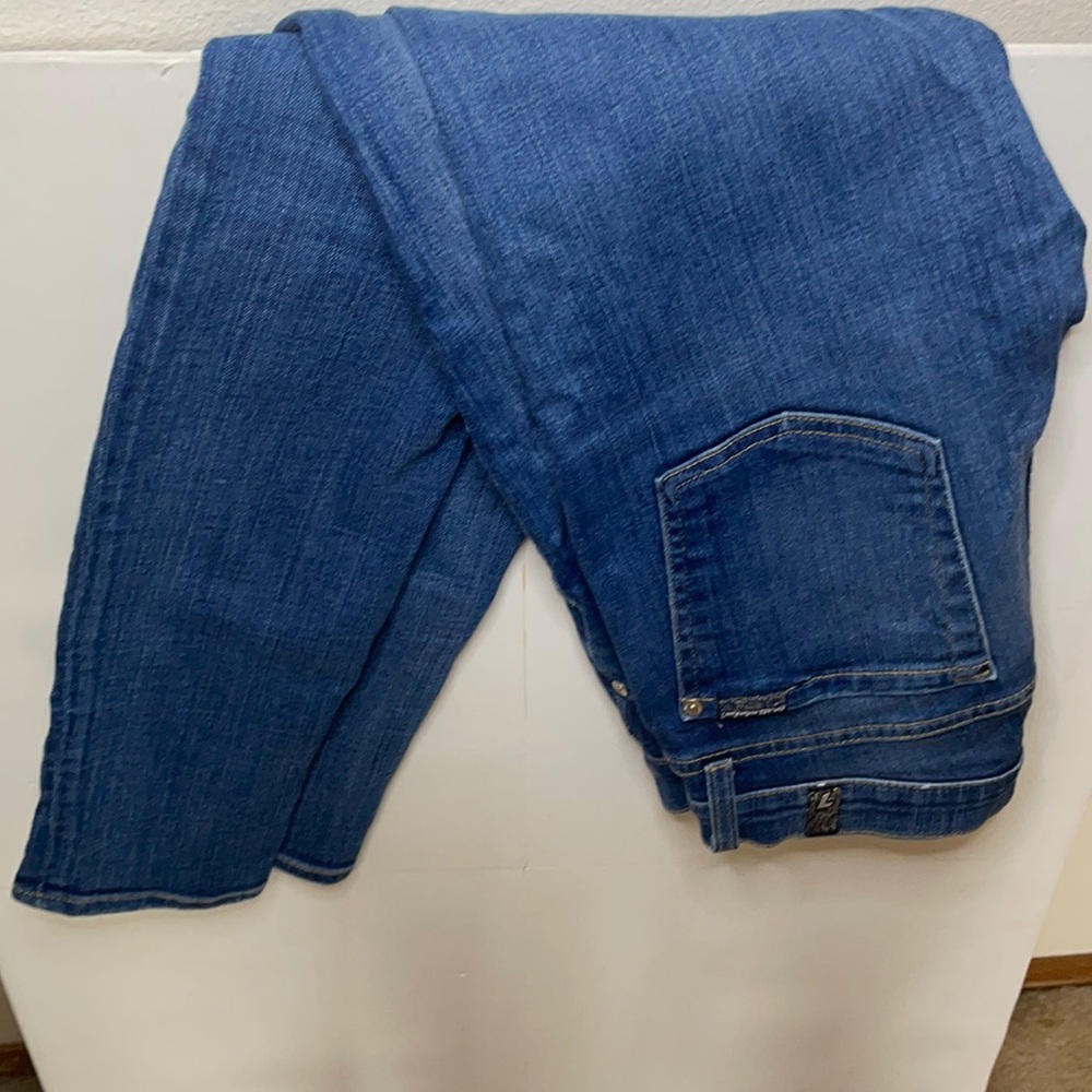 Skinny Ankle Jeans with Distressed Detail